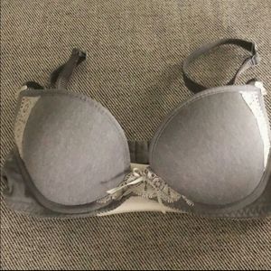 Convertible lace-accented bra